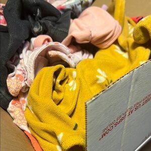 5lb box of baby girl clothes